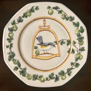 Hermès Paris L'étrier perchoir - Porcelain Bird Plate